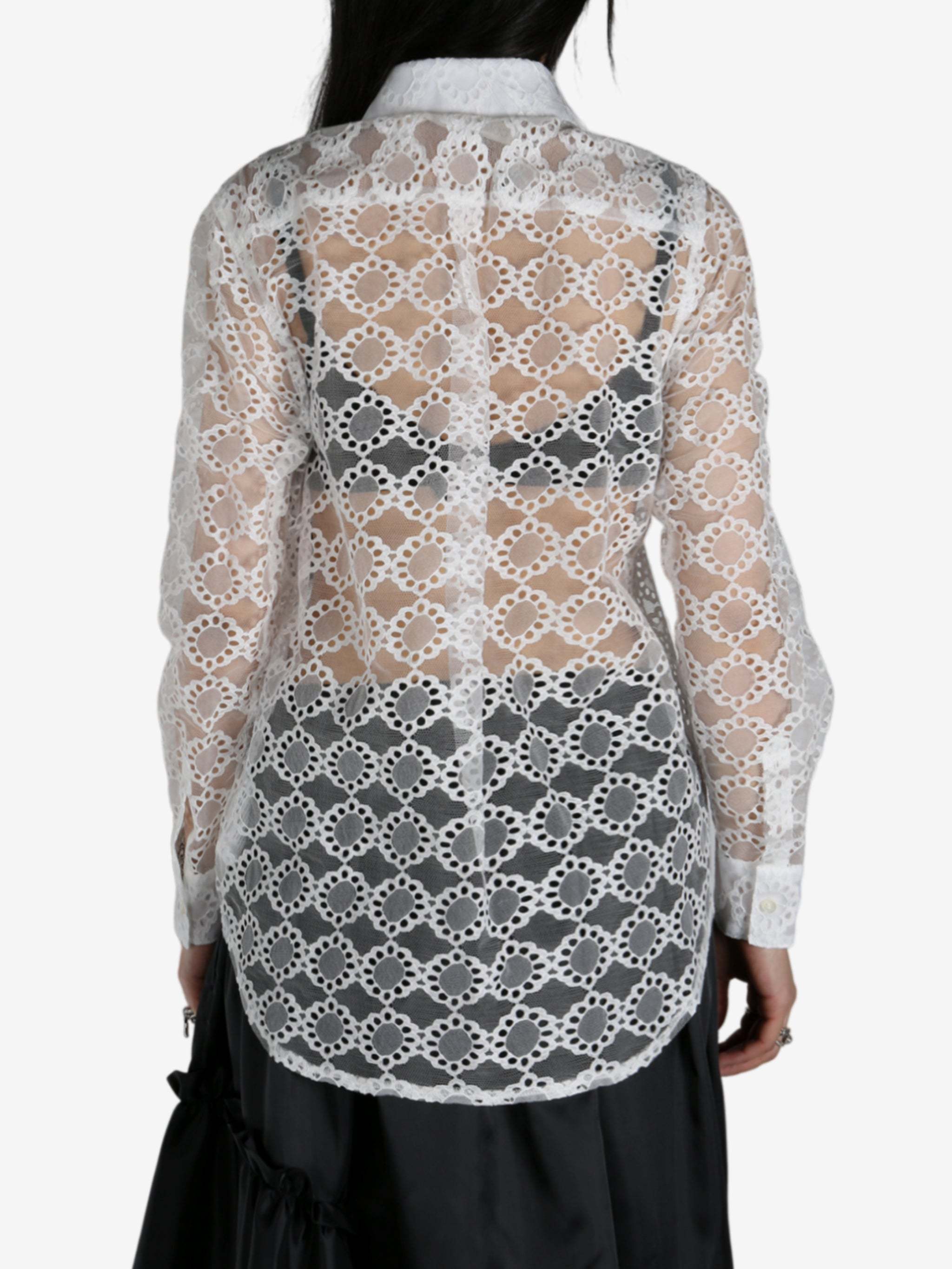 COMME DES GARÇONS SHEER LACE SHIRT 