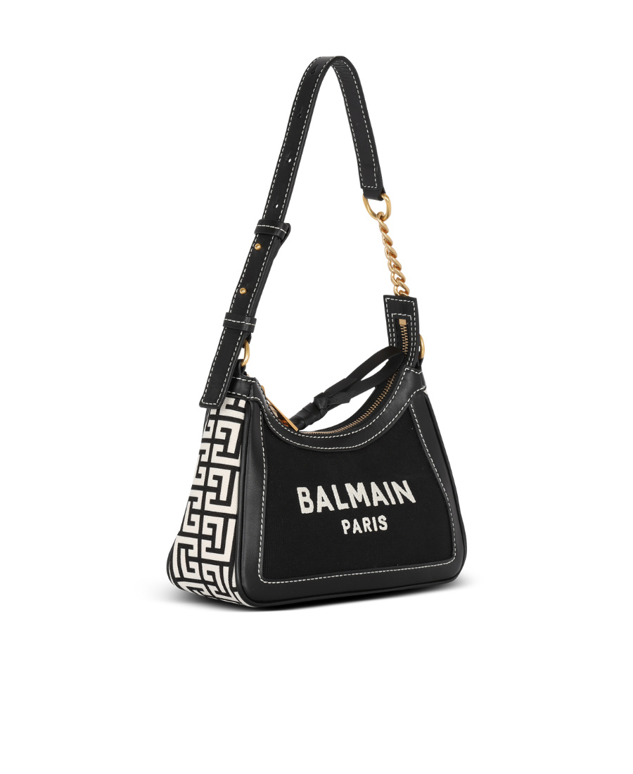 Balmain B-army Letter Shoulder Bag In Black