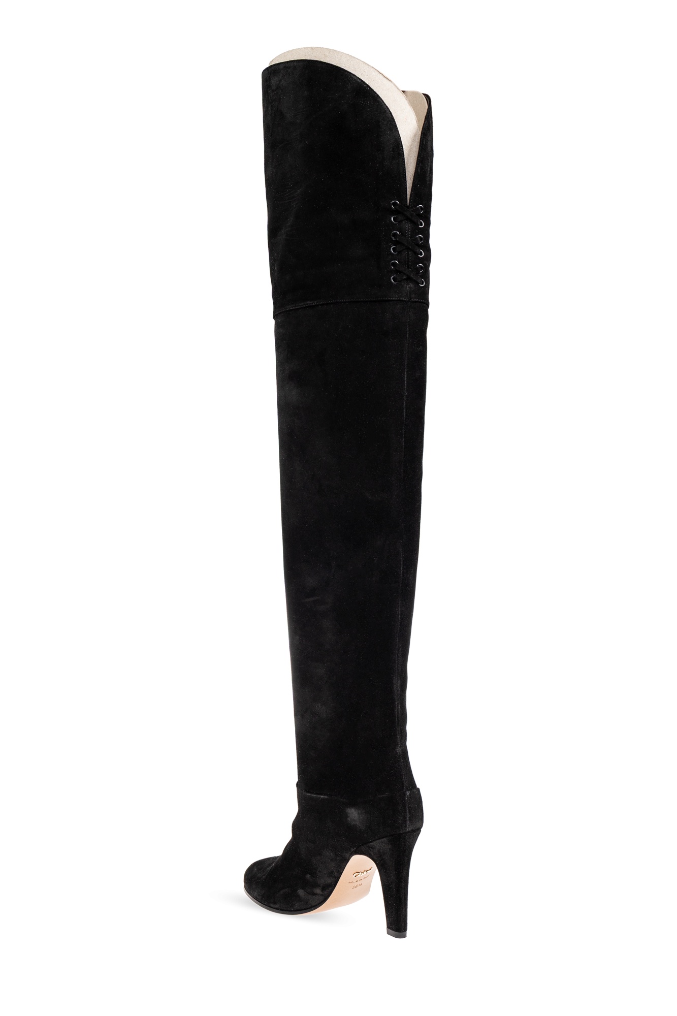 Chloé Eve Knee-high Heeled Boots In Black