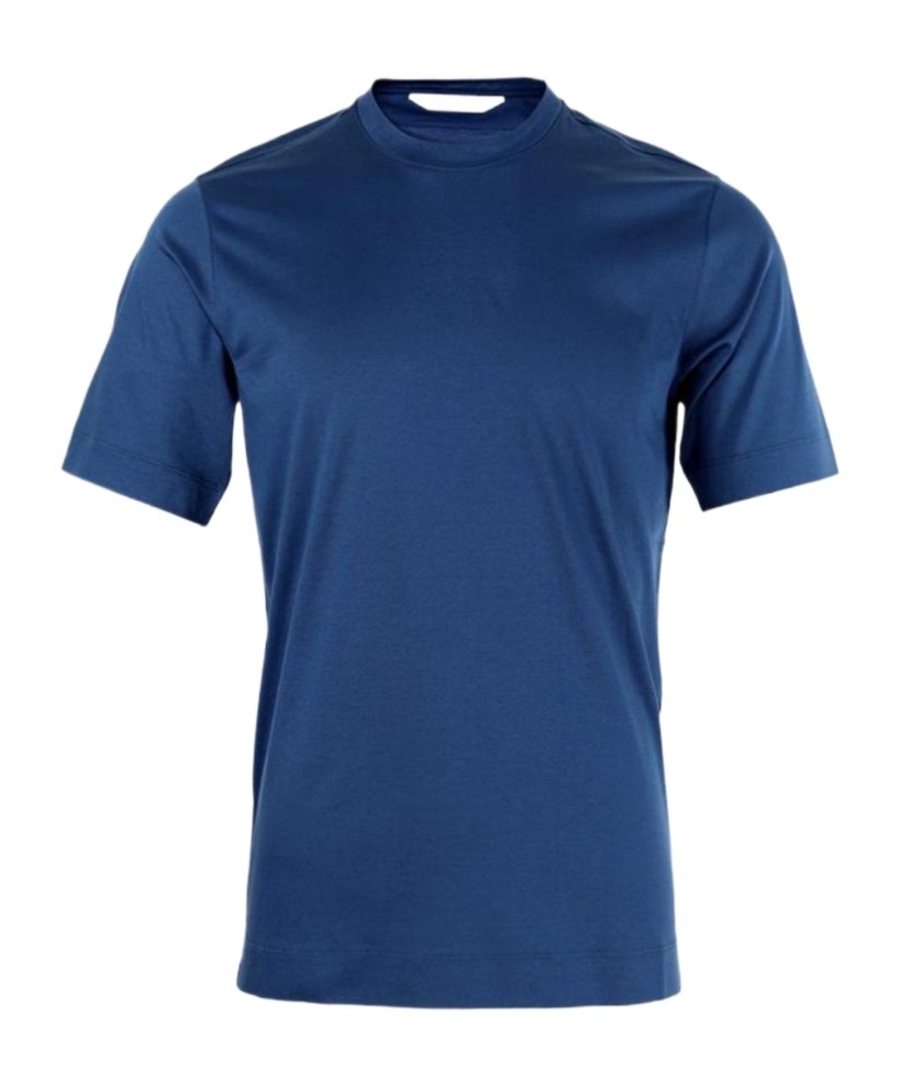 Zegna Cotton T-shirt In Blue