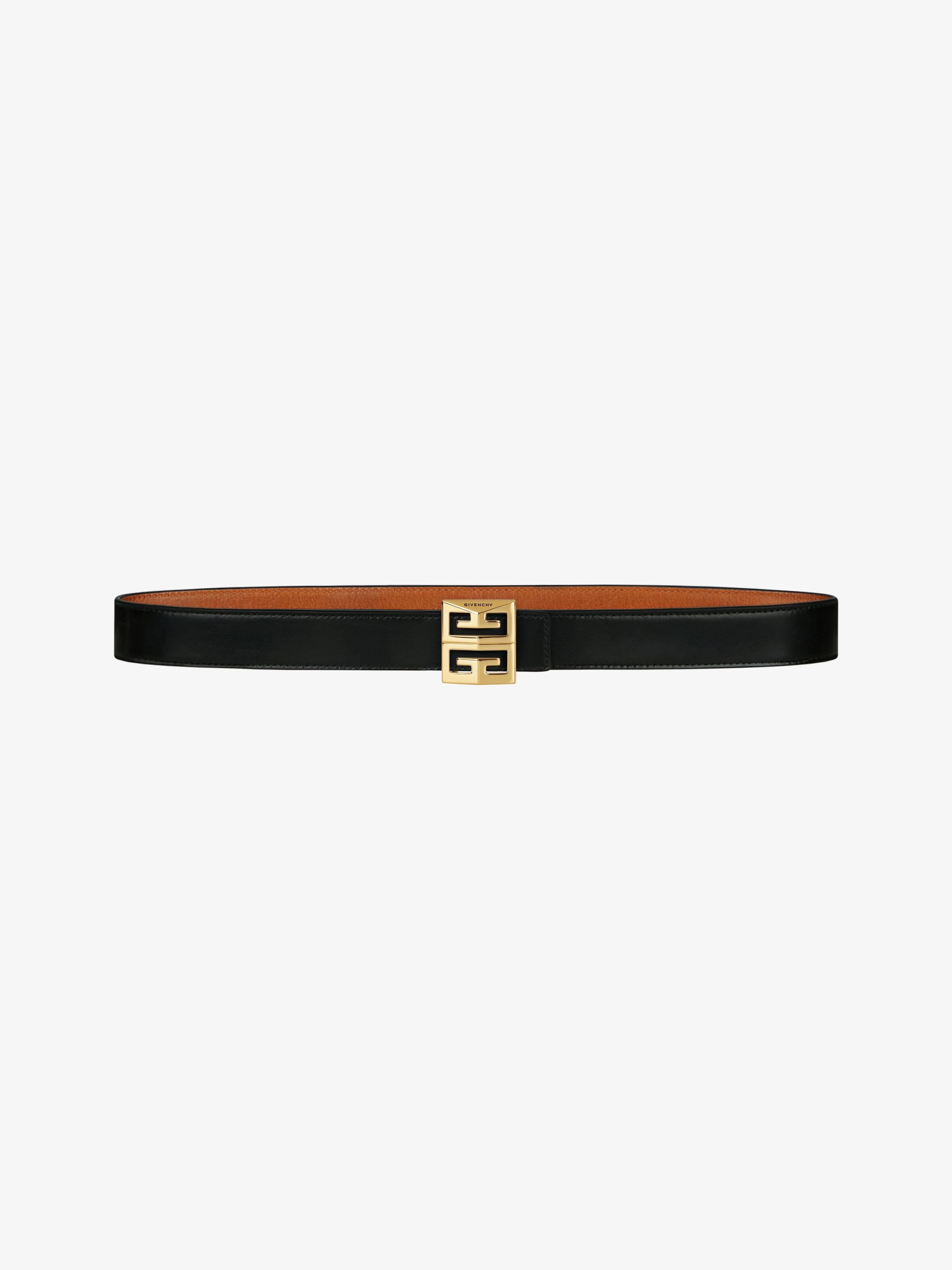 Givenchy Reversible Leather Belt In Brown