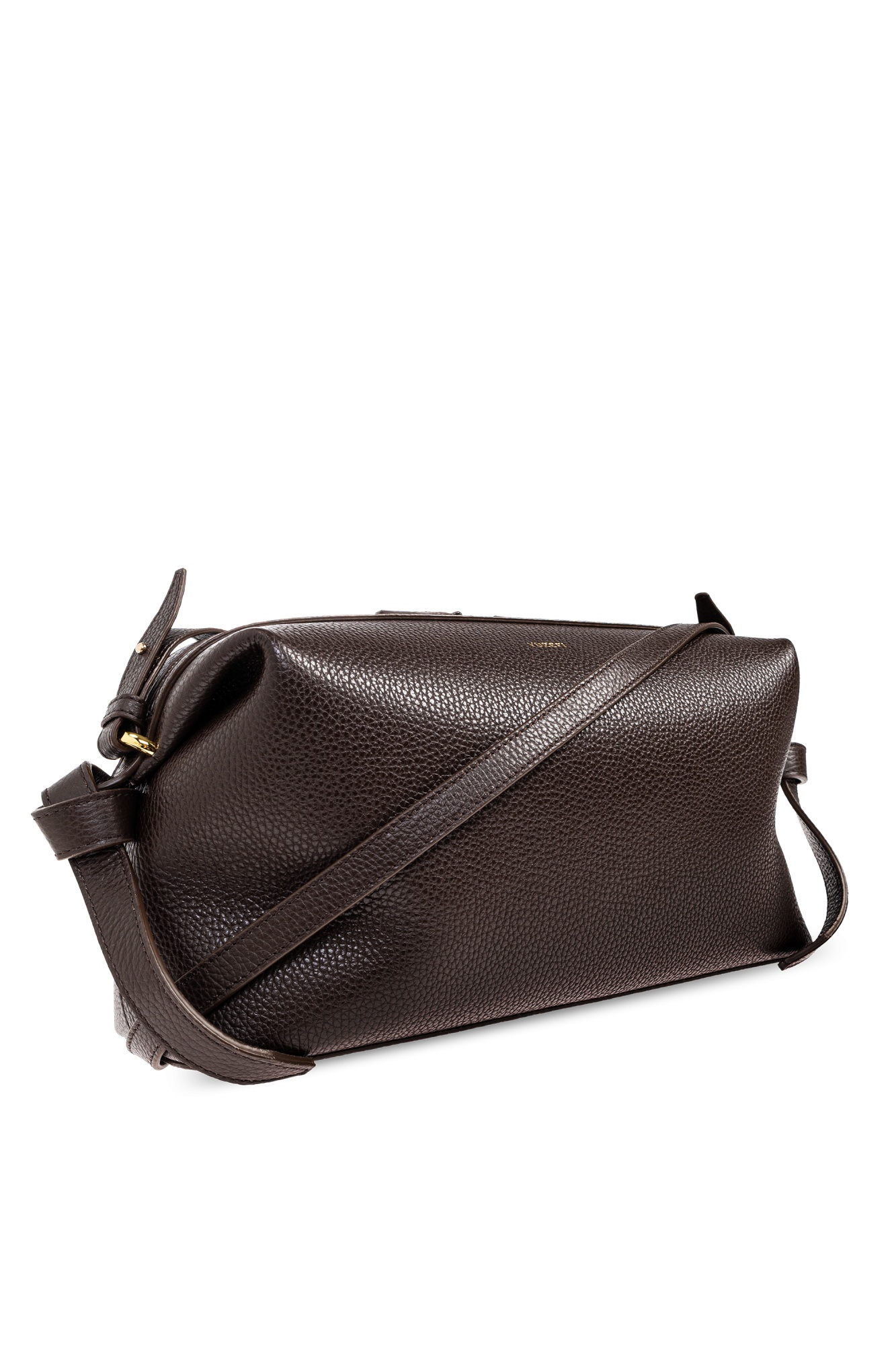 Yuzefi Brioche Pouch Shoulder Bag In Brown