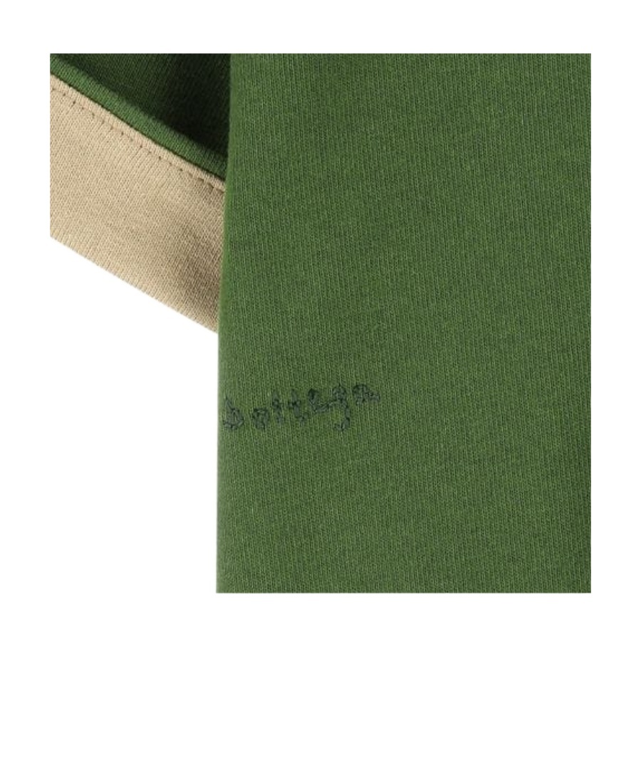 Bottega Veneta Logo Short-sleeved T-shirt In Green