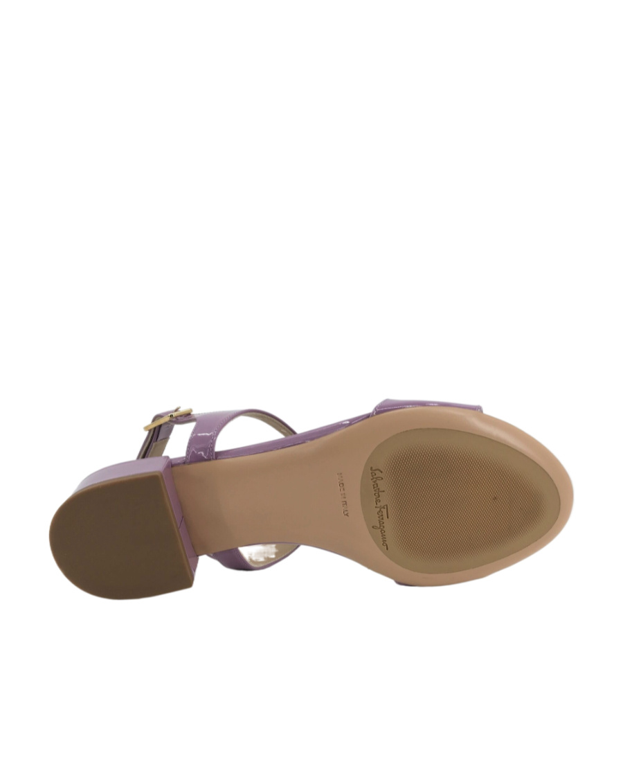 Ferragamo Logo Sandals In Brown