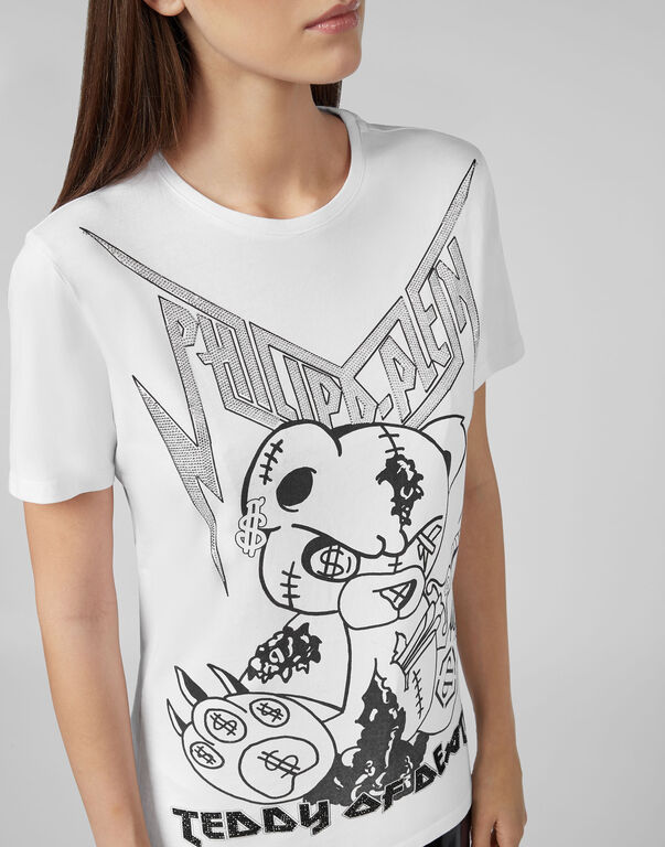 Philipp Plein Logo Details T-shirt In White