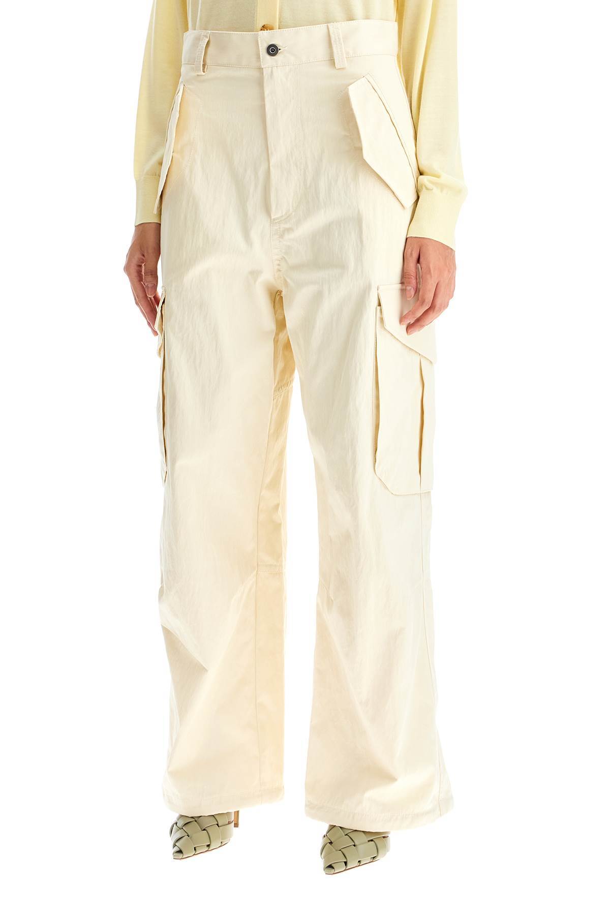 Bottega Veneta Belt-loop Casual Pants In White