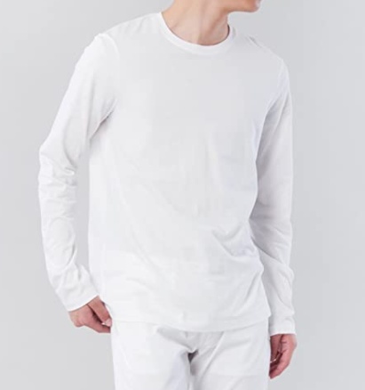 Armani Exchange Round Collar And Long-sleeved T-shirt In White