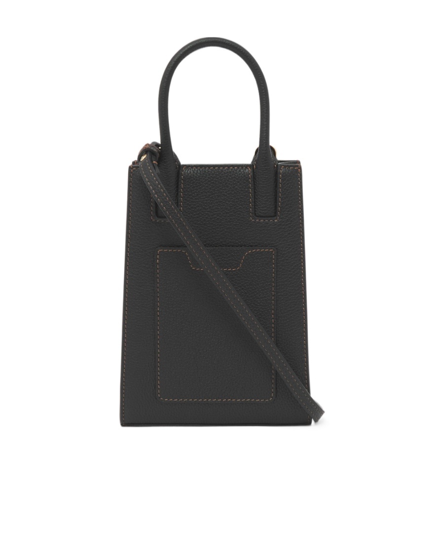 Burberry Micro Monogram Motif Tote Bag In Black