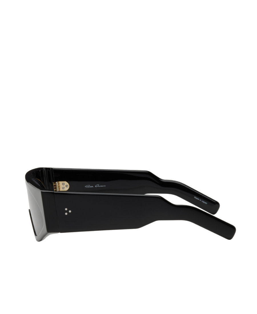 Rick Owens Logo Sunglasses In Gray