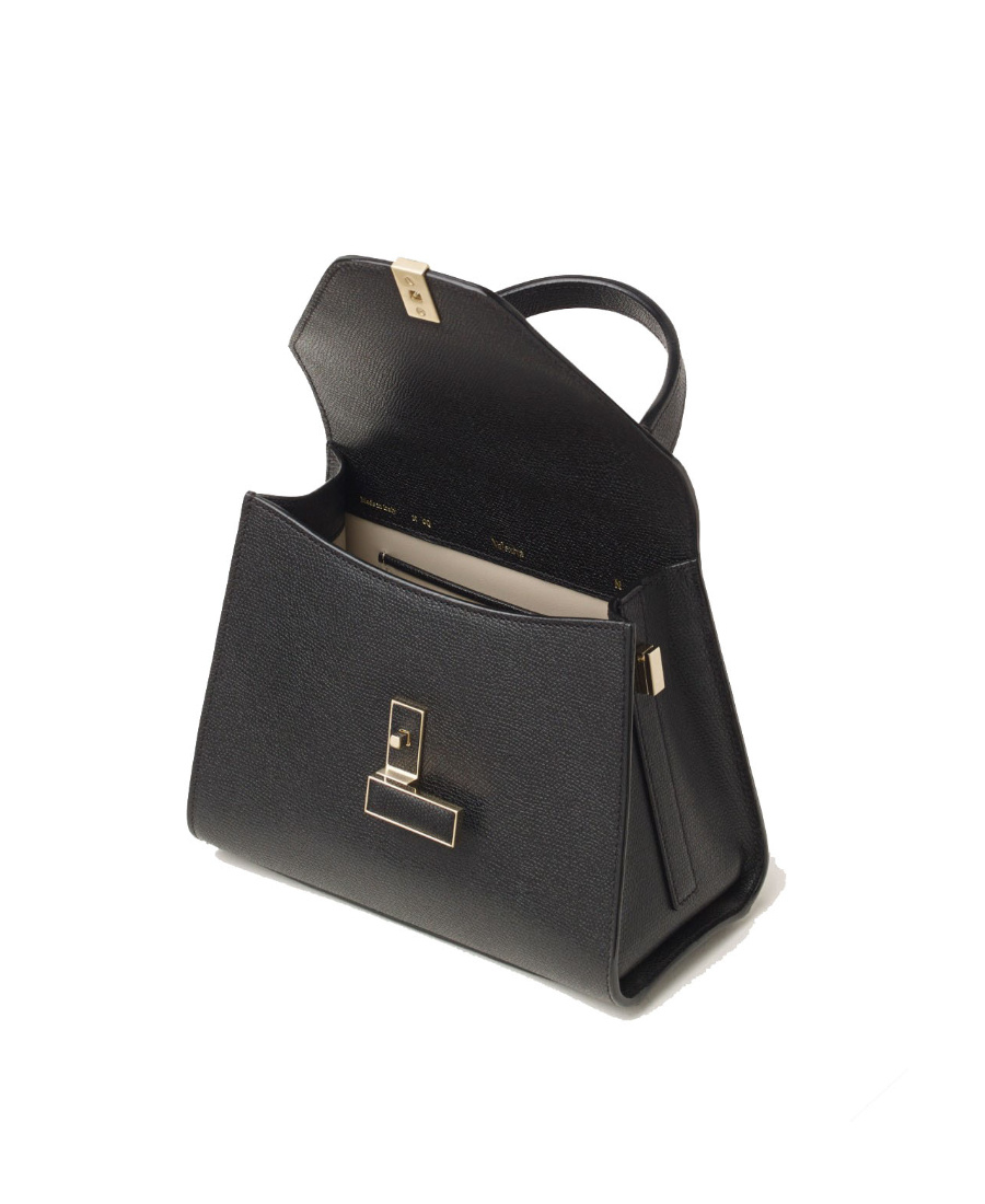Valextra Mini Iside Top-handle Bag In Black