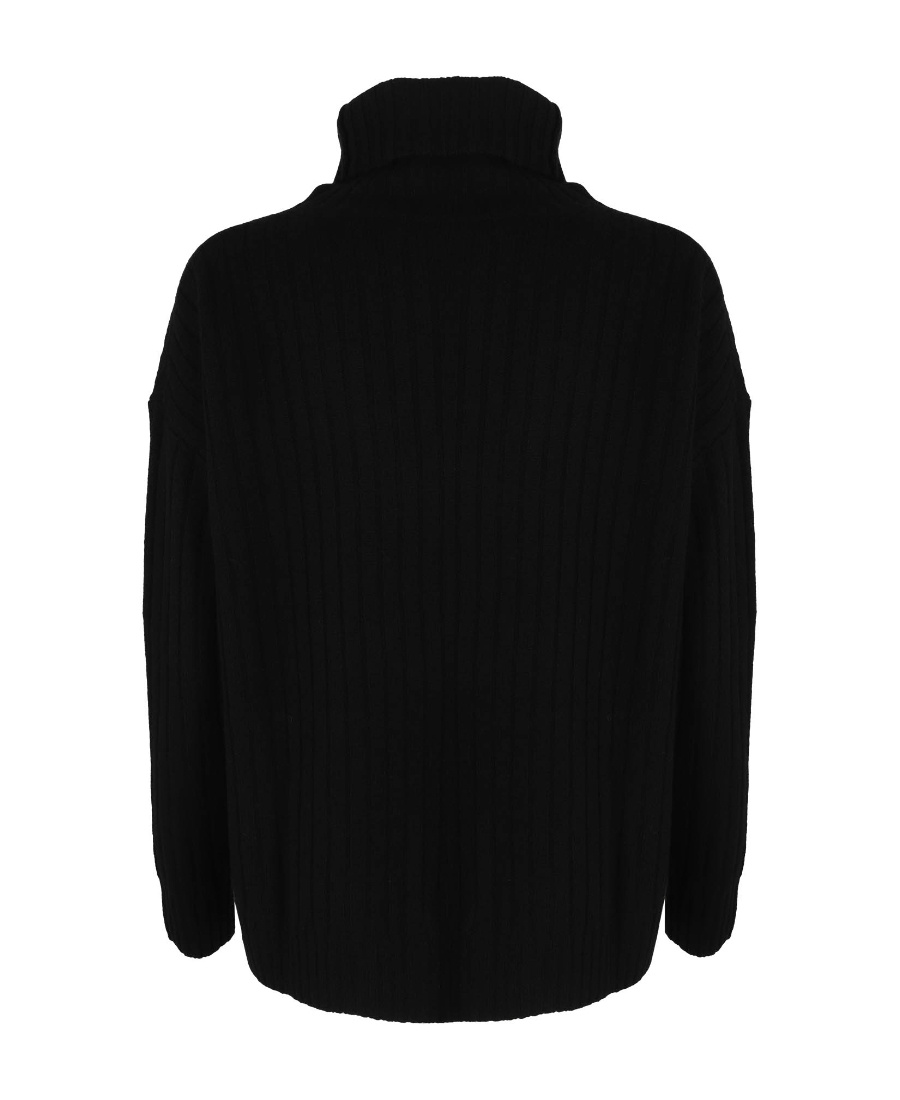 Max Mara Studio Abile Wool And Cashmere Sweater In Black