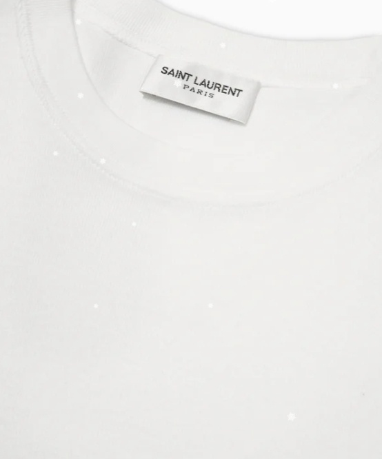 Saint Laurent Item O-neck Short-sleeved T-shirt In White