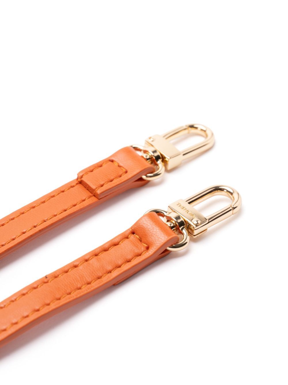 Themoirè Tia Vegan Fabric Clutch Bag In Orange
