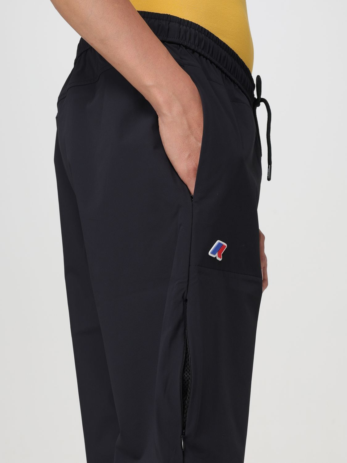 K-way Drawstring Side Pockets Sweatpants In Black