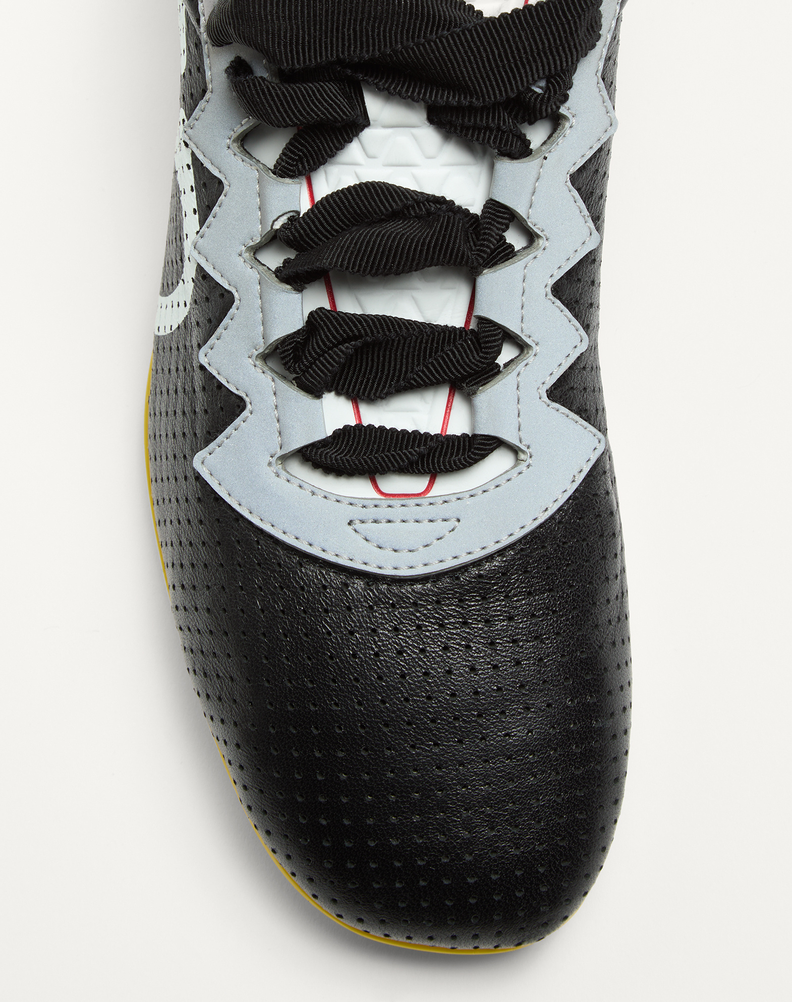 Valentino Chromathon Perforated Sneakers In Black