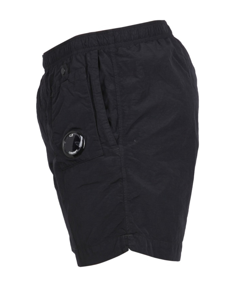 C.p. Company Keyring-attachment Track Shorts In Black