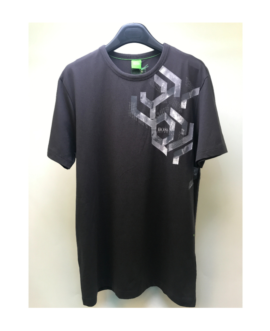 Hugo Boss Round-necked T-shirt In Black