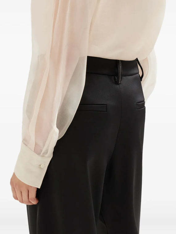 Brunello Cucinelli Pleated-front Tailored Trousers In Black