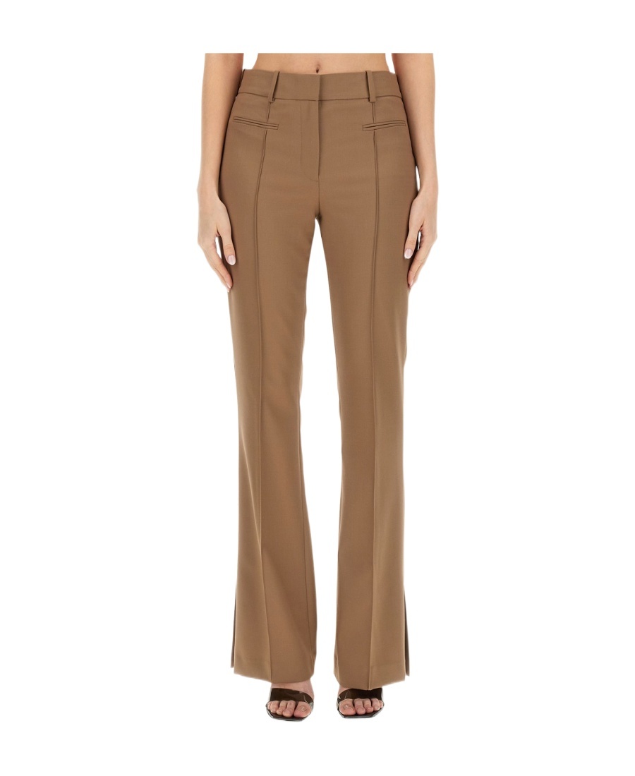 Shop Helmut Lang Boot-cut Pants In Brown