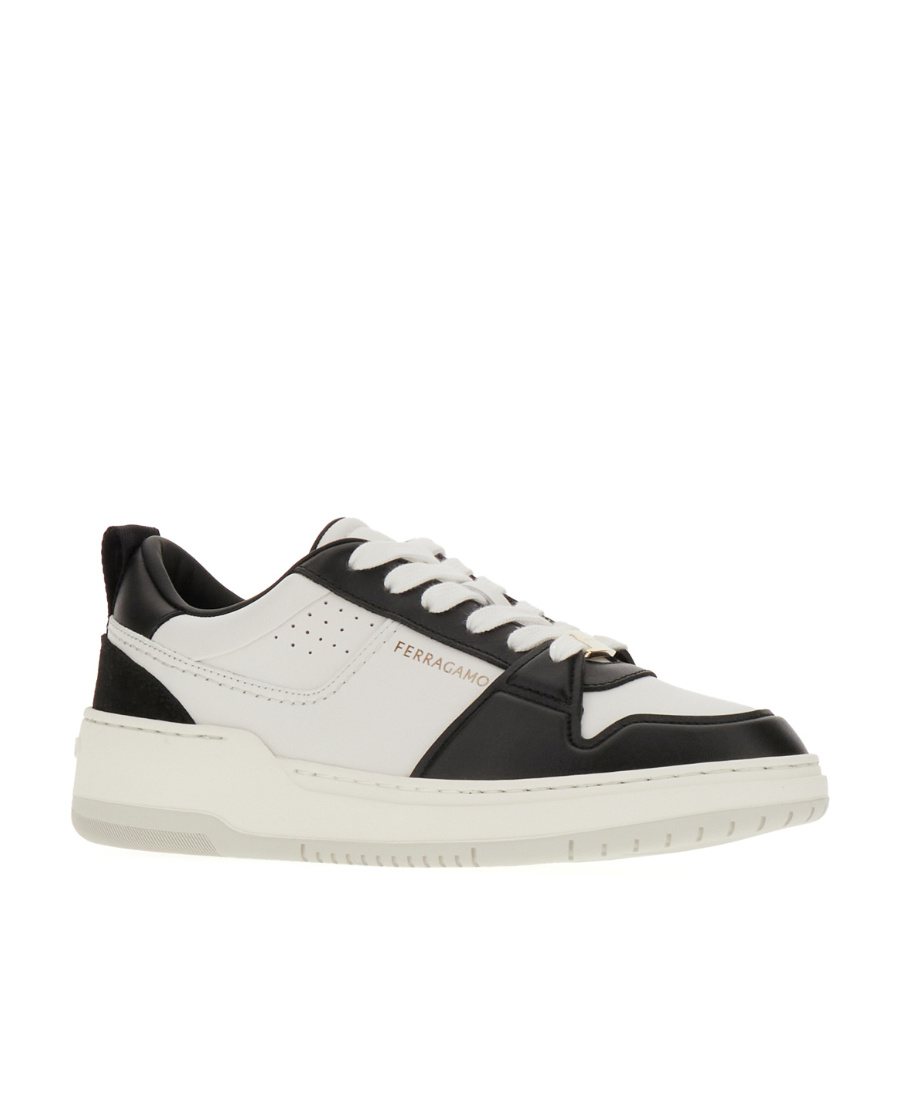 Ferragamo Dennis Low-top Sneakers In White