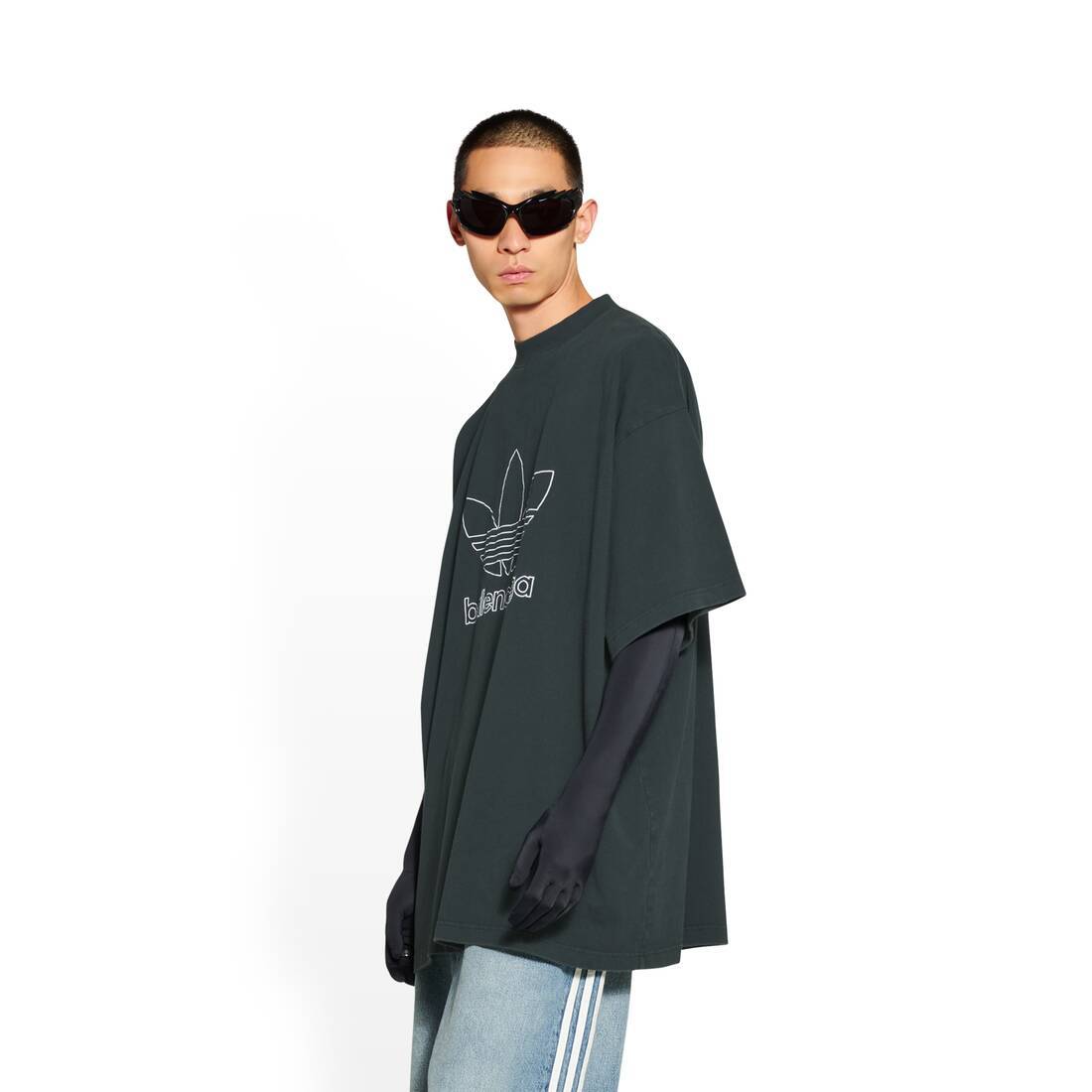 BALENCIAGA T-SHIRT BALENCIAGA / ADIDAS OVERSIZE IN VERDE