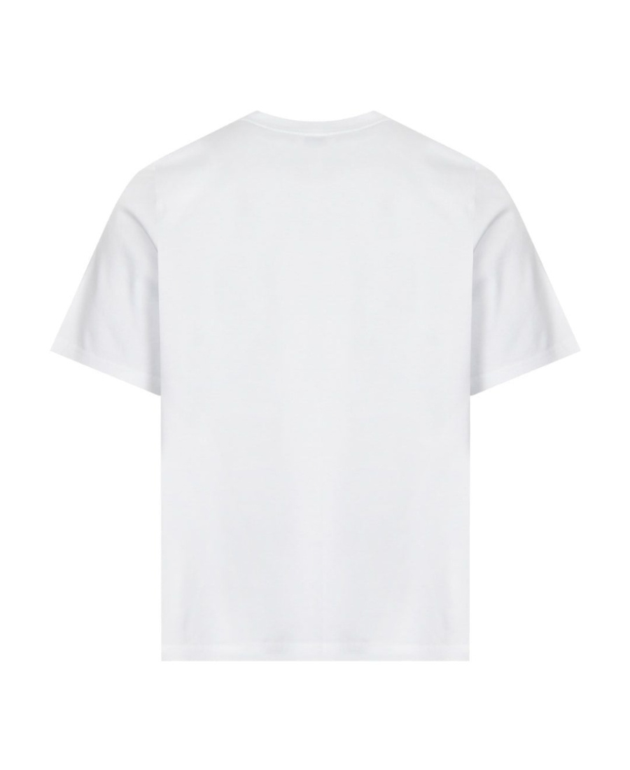 LANVIN LANVIN LOGO EMBROIDERED CREWNECK T-SHIRT