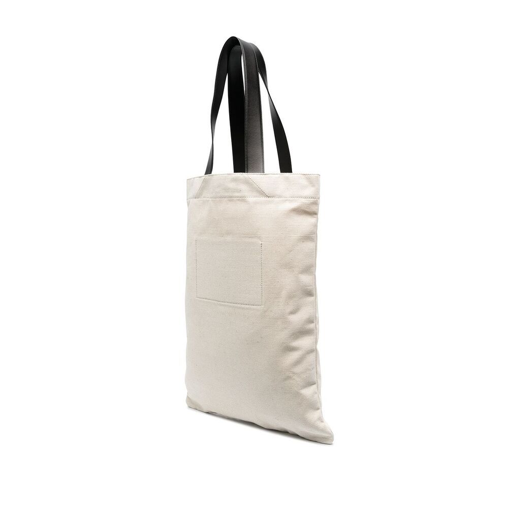Shop Jil Sander Logo-print Tote Bag In White