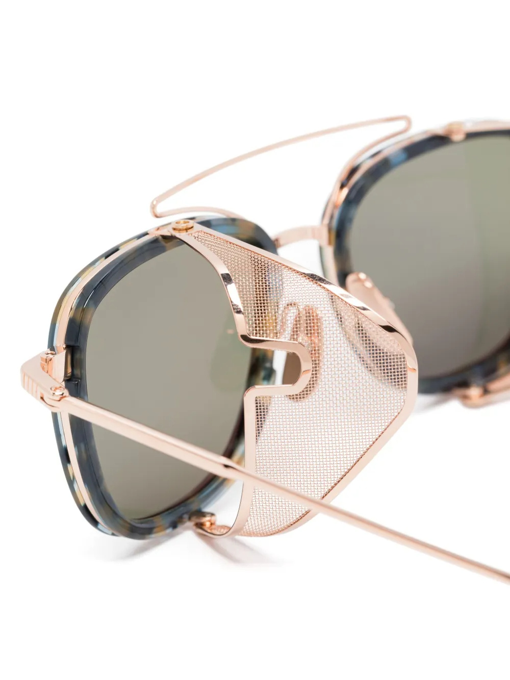Thom Browne Tortoiseshell-effect Sunglasses In Nude