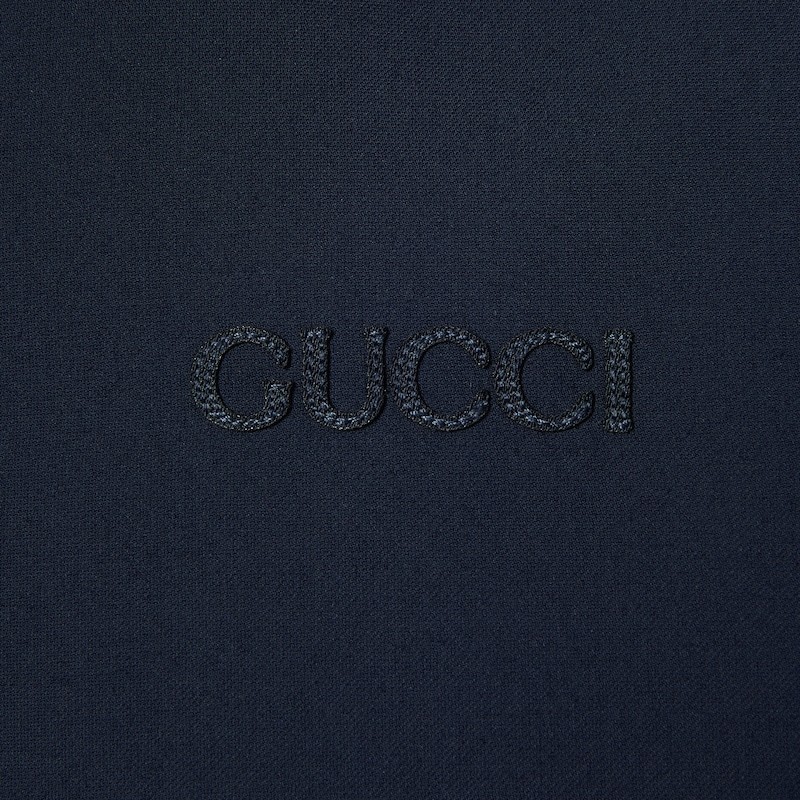 Gucci Embroidered-logo Jacket In Black