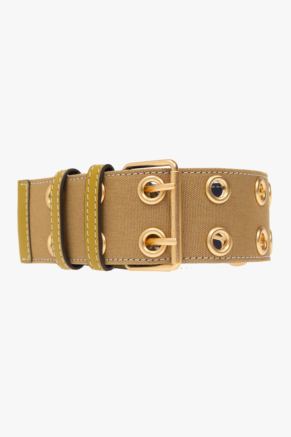 Tory Burch Mini Miller Canvas Crossbody Bag In Yellow