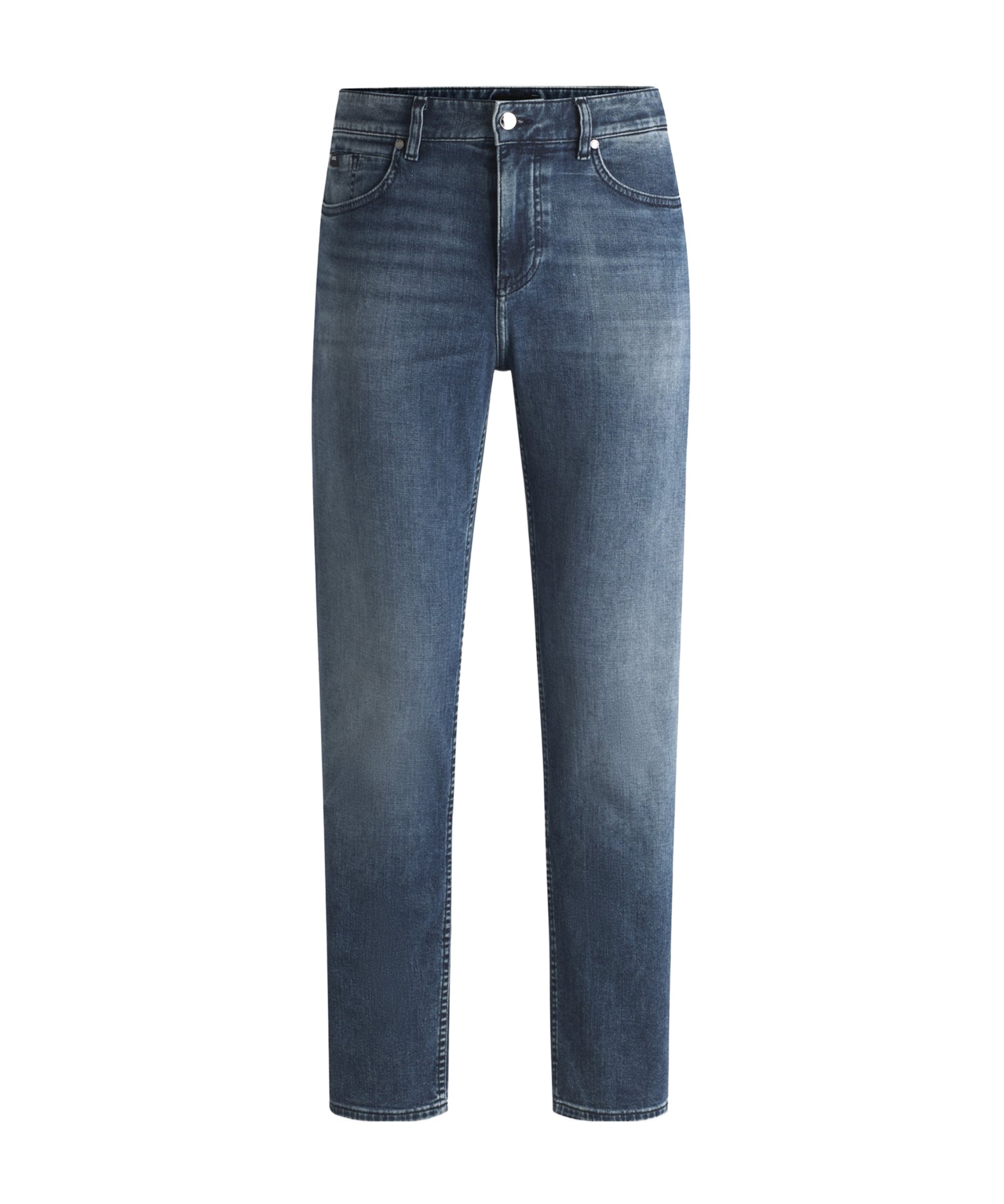 Hugo Boss Maine Regular-fit Jeans In Super-soft Blue Denim In Blue