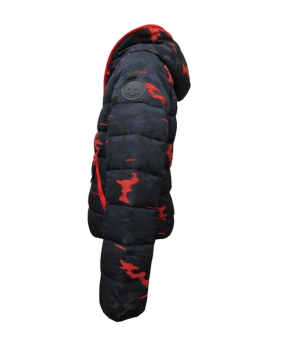 Hydrogen Hooded Camouflage Down Jacket In Black