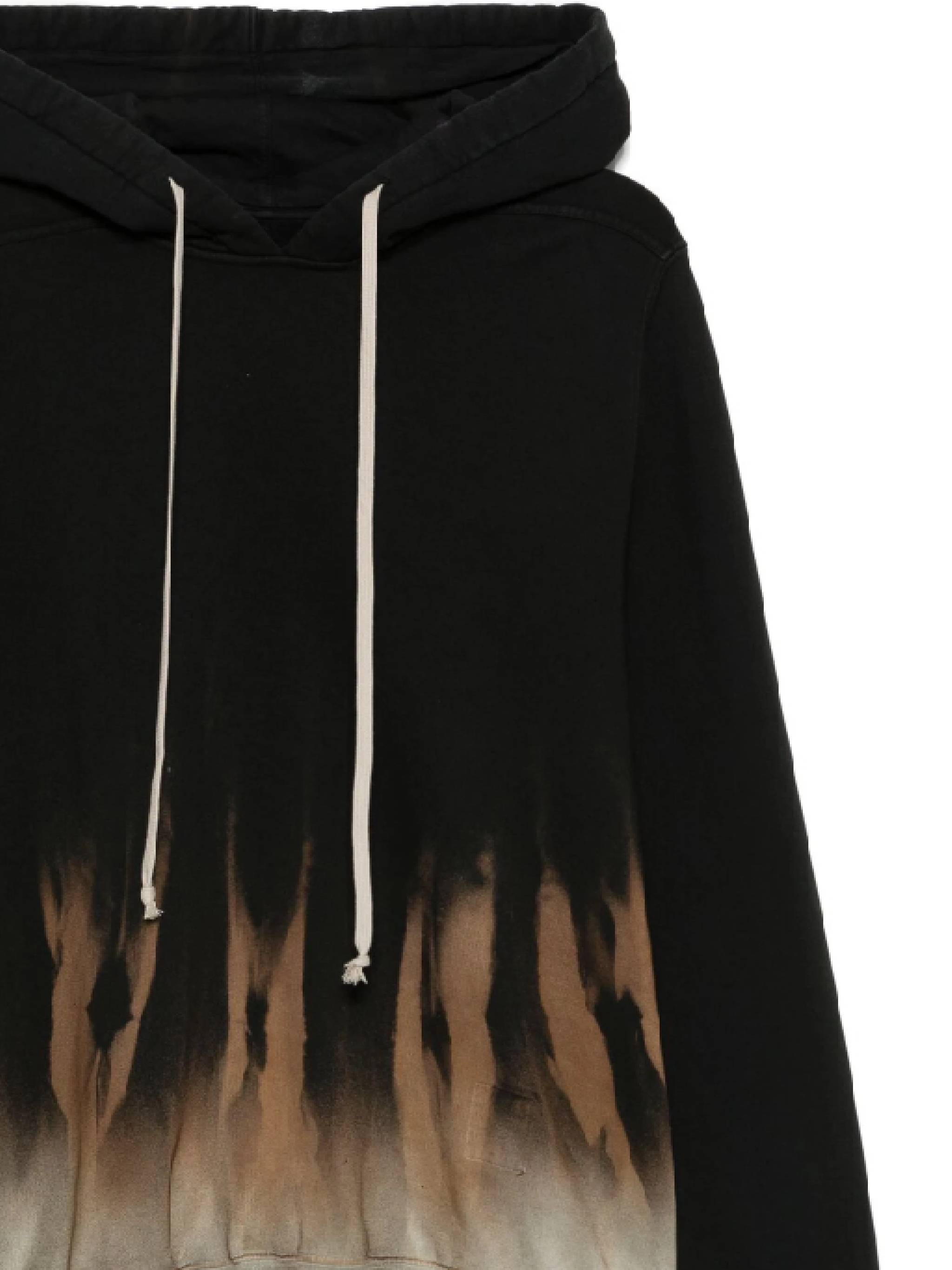 Rick Owens Drkshdw Drkshdw By Rick Owens Oversized Hoodie Black And Terra In Black