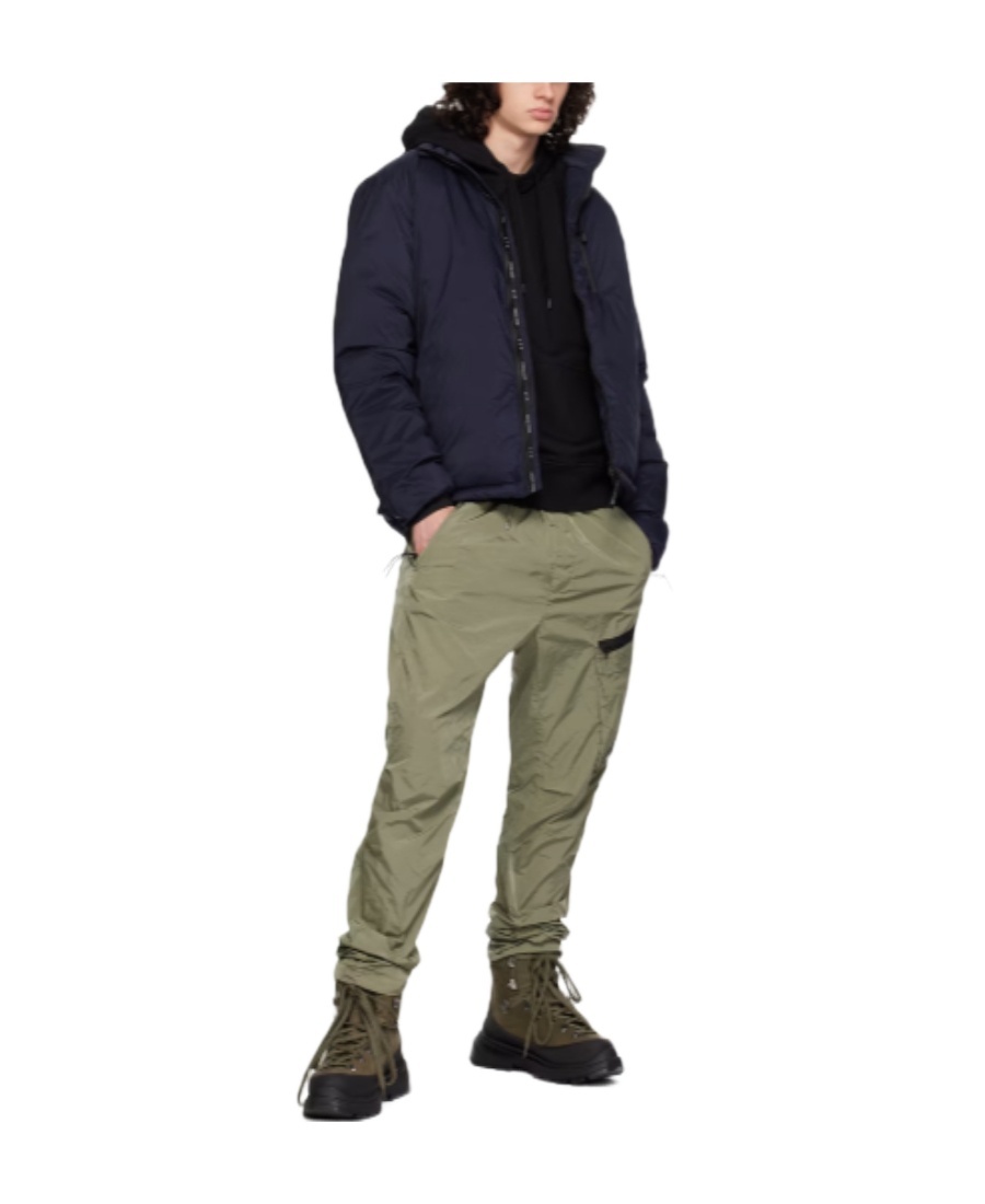 Canada Goose Down-feather Logo-patch Jacket In Black