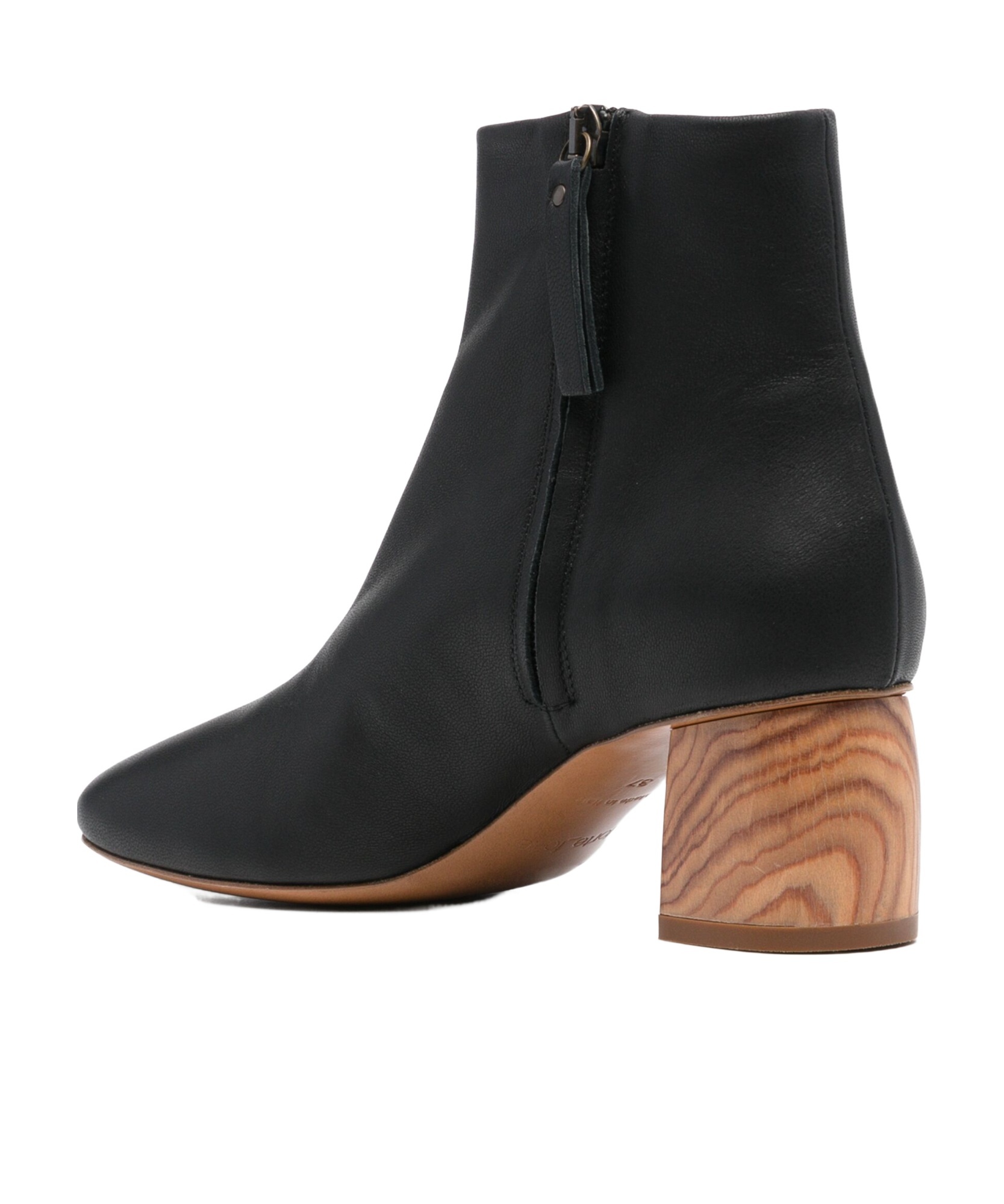 Shop Forte Forte Leather Ankle Boots In Black