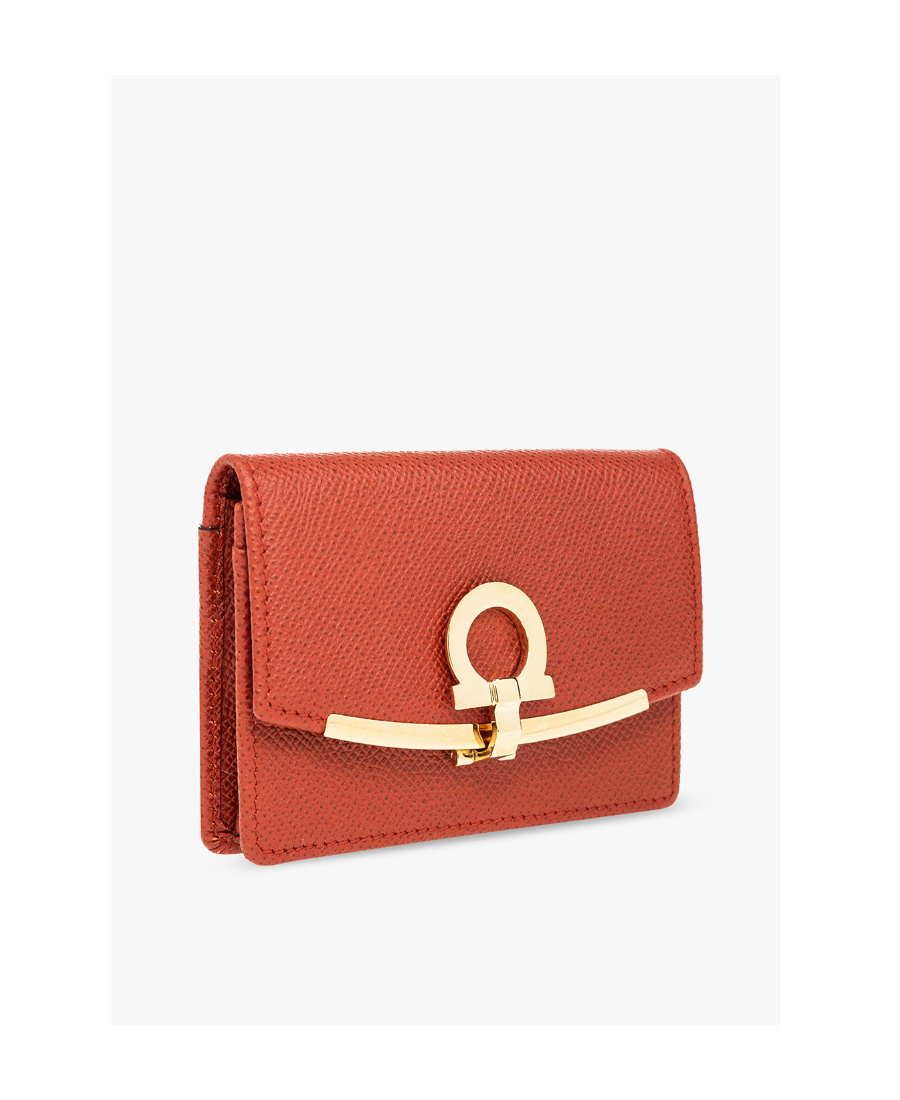 FERRAGAMO GANCINI LEATHER WALLET