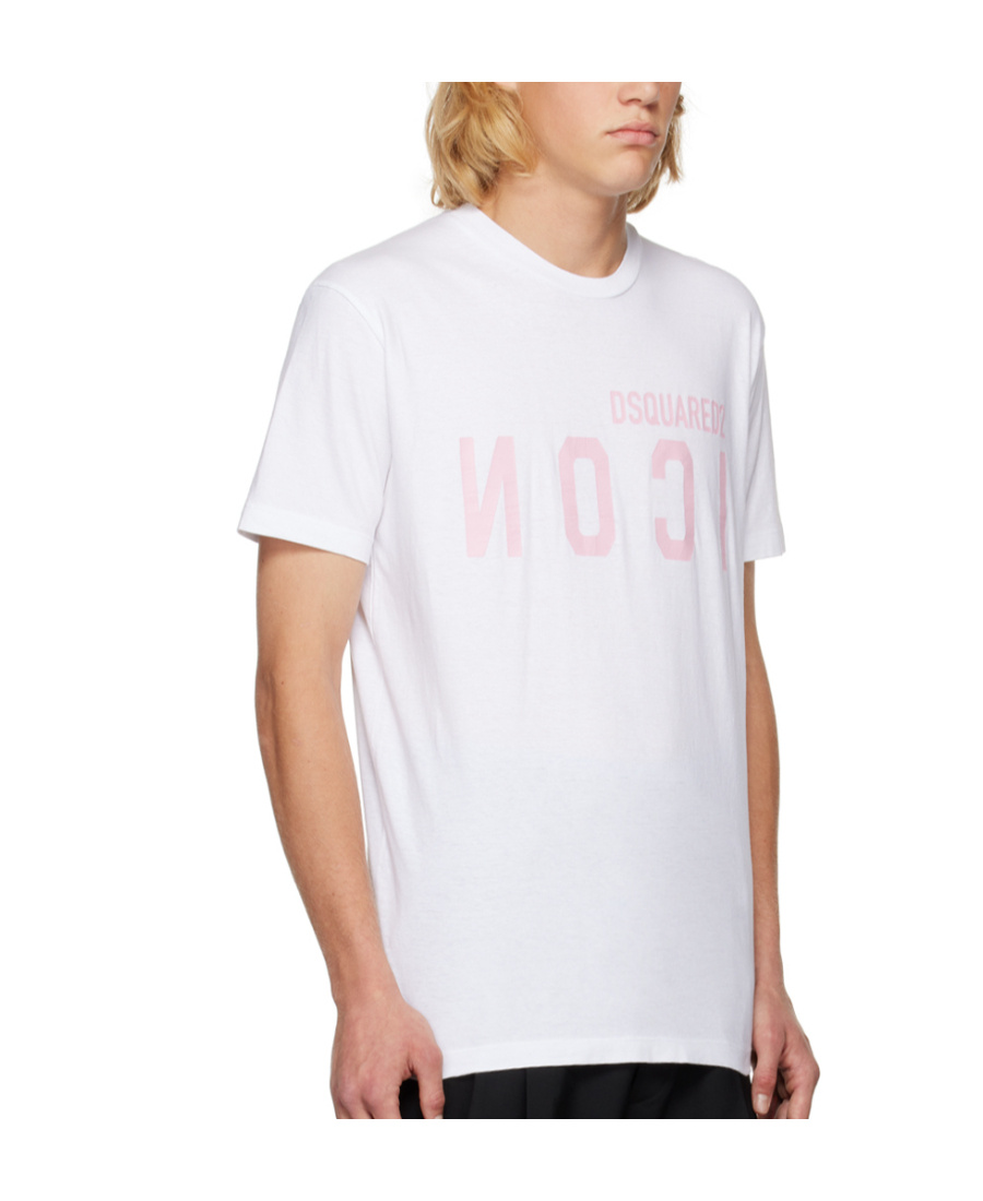 Dsquared2 Dsquared Men Logo Print T-shirt In White