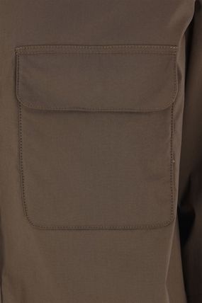 Aspesi Padded Shirt Jacket In Brown