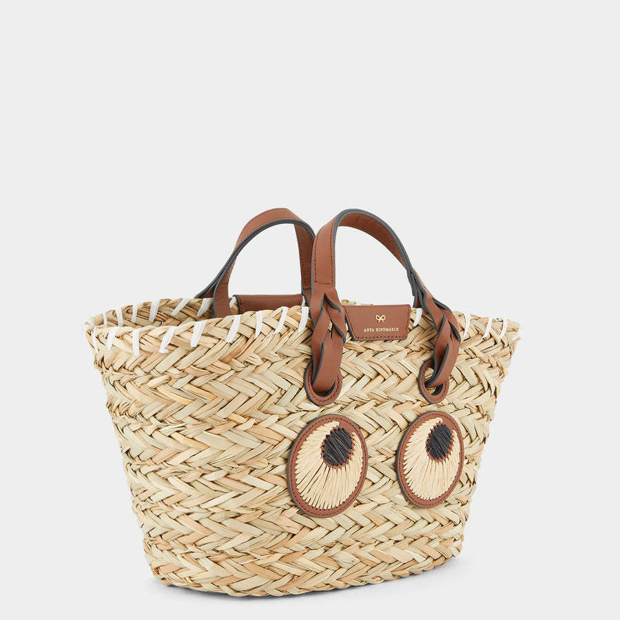 Anya Hindmarch Eyes Straw Tote Bag In Multi