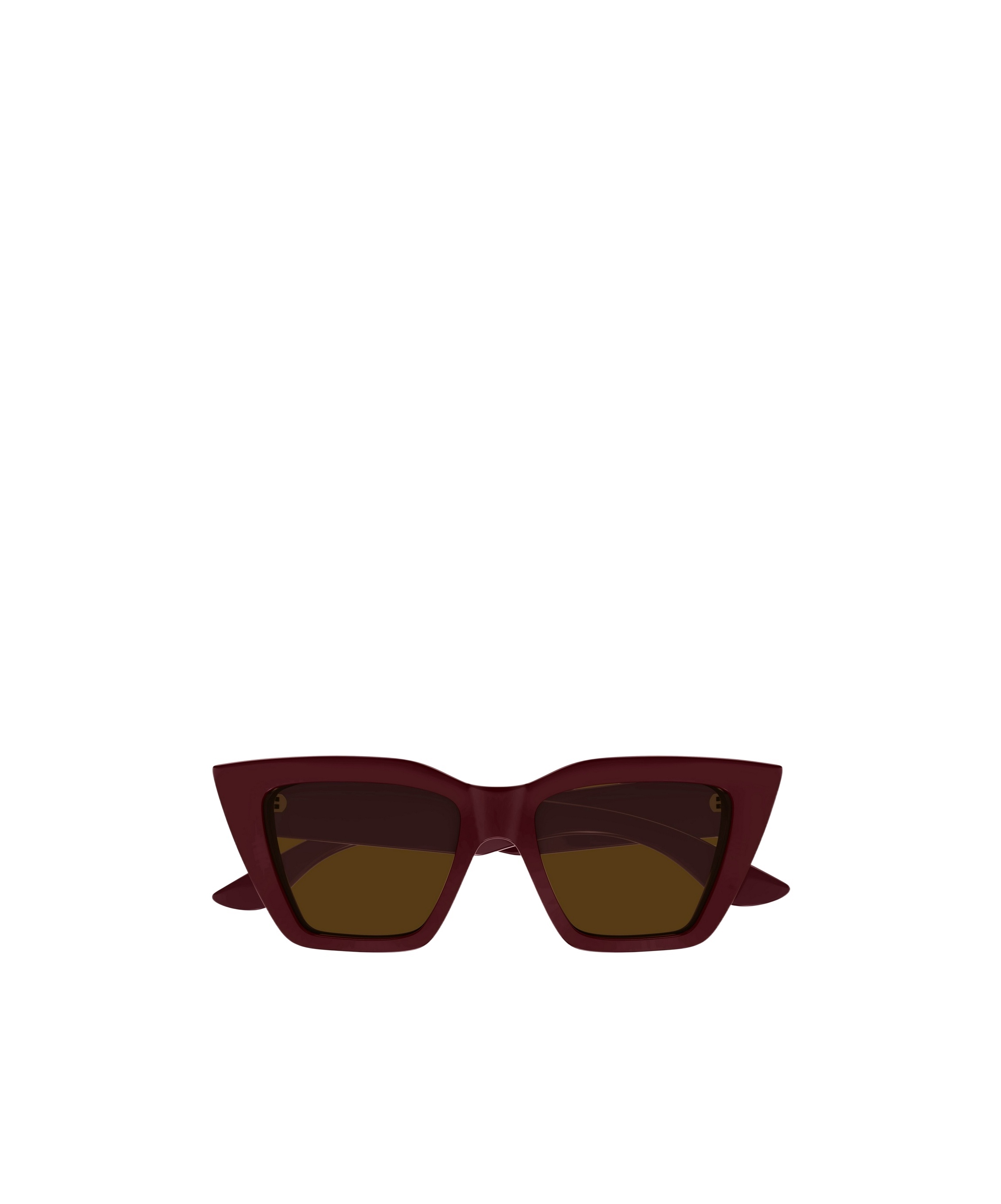 Alexander Mcqueen Frame Sunglasses In Brown