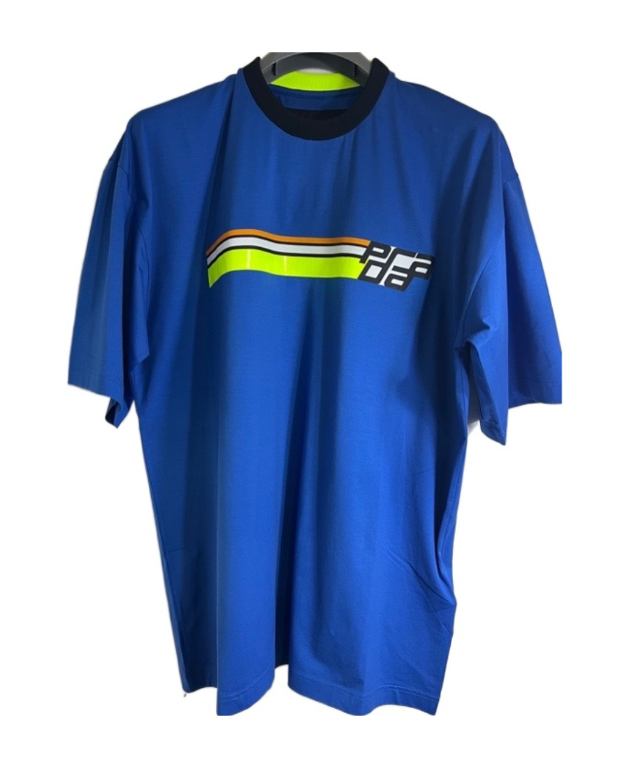 Prada Logo T-shirt In Blue