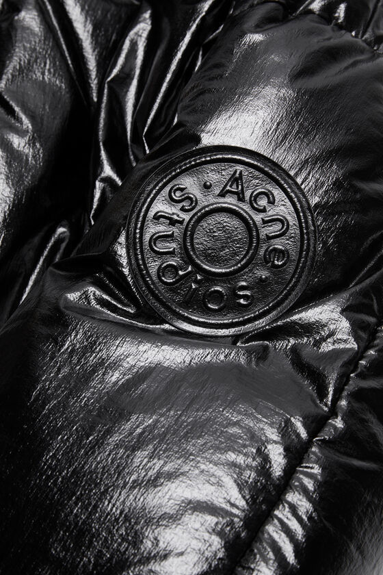Acne Studios Belted Puffer Jacket In Black