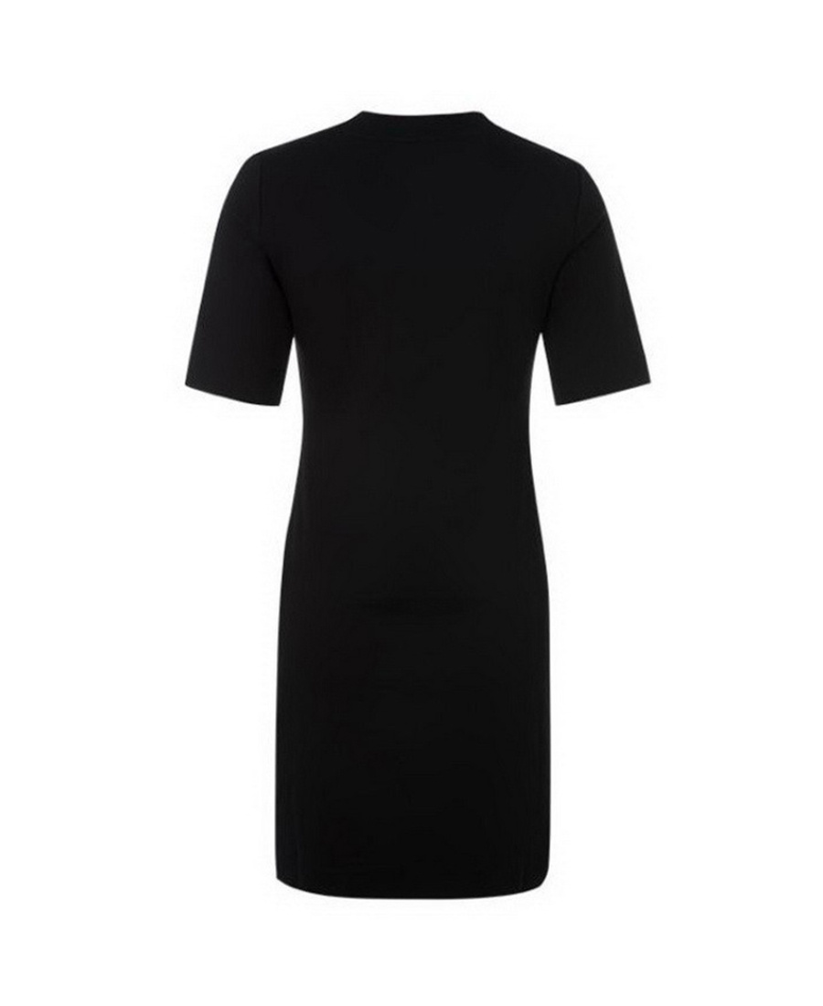 Moschino Logo T-shirt Dress In Black