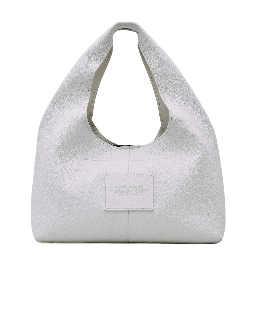 Marc Jacobs The Sack Leather Xl Shoulder Bag In White