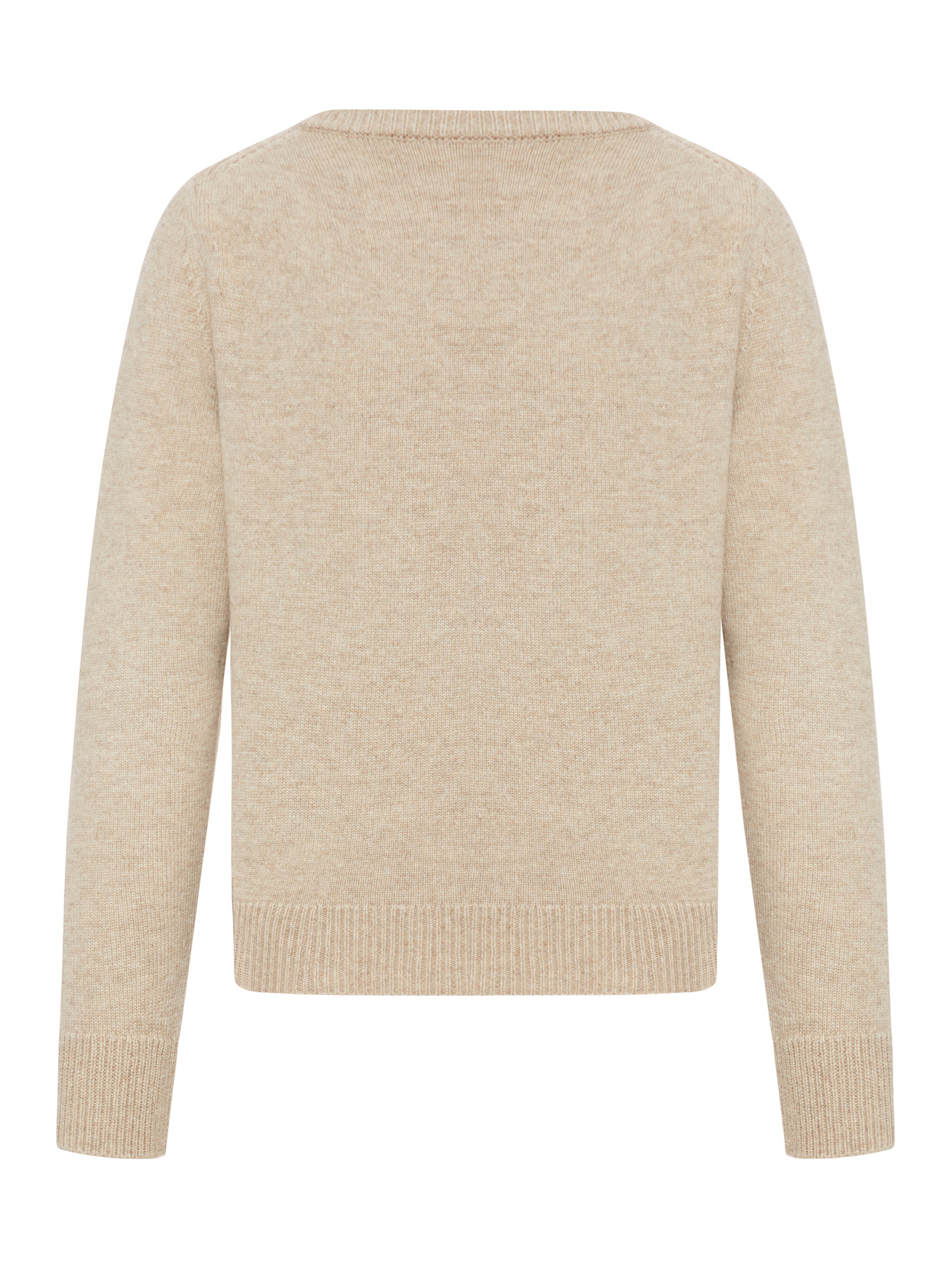 Celine Cashmere Sweater With Triomphe Logo In Neutral