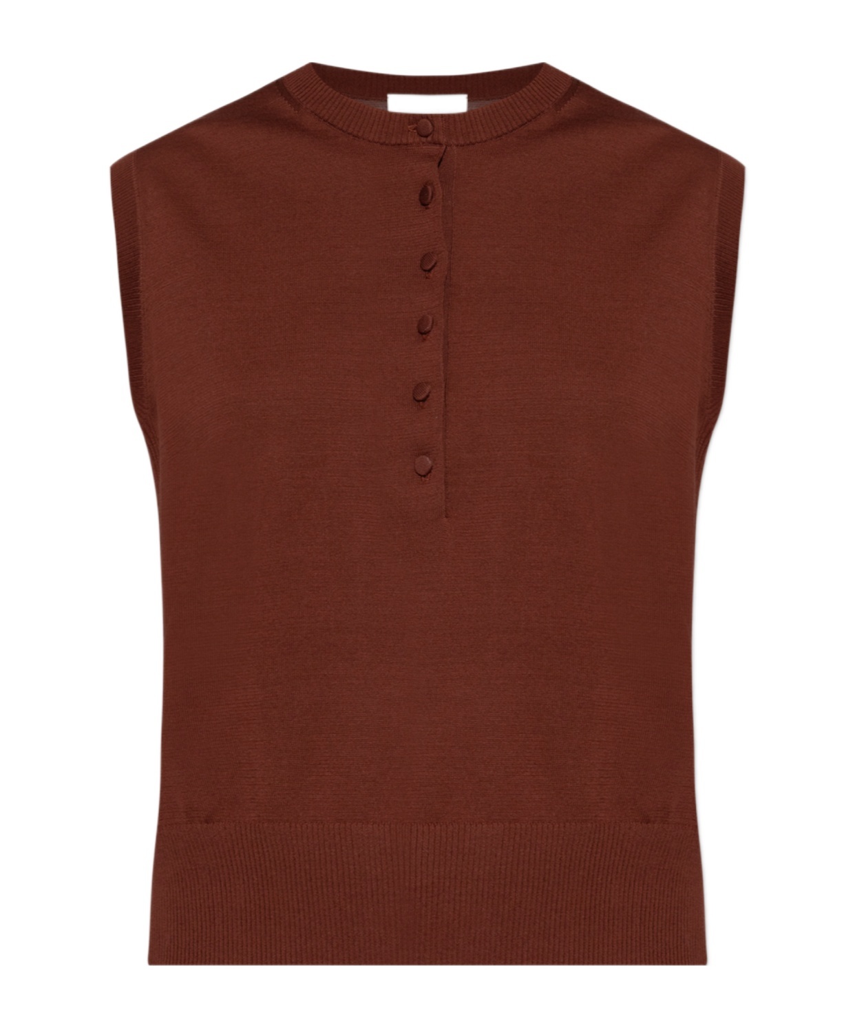 Shop Dries Van Noten Sleeveless Vest In Brown