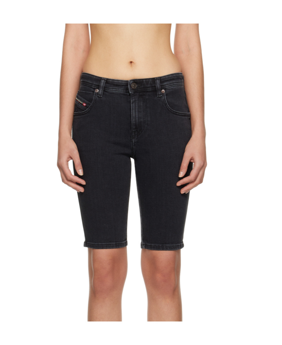 Diesel Black De-ginny Shorts In Black