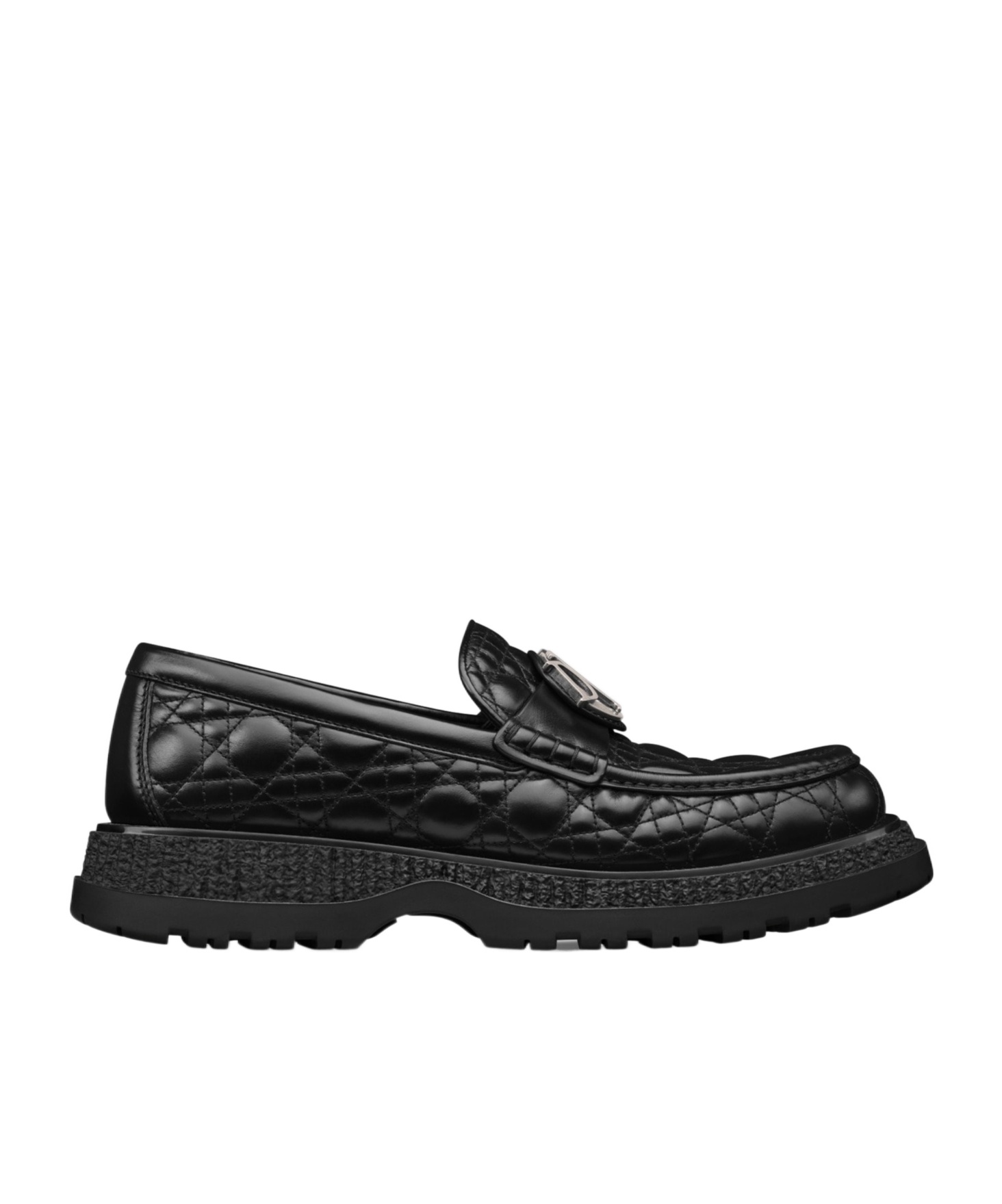 Dior Buffalo Loafer Shoes In Black