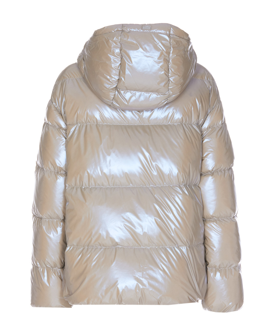 Herno Padded Hooded Jacket In Nude