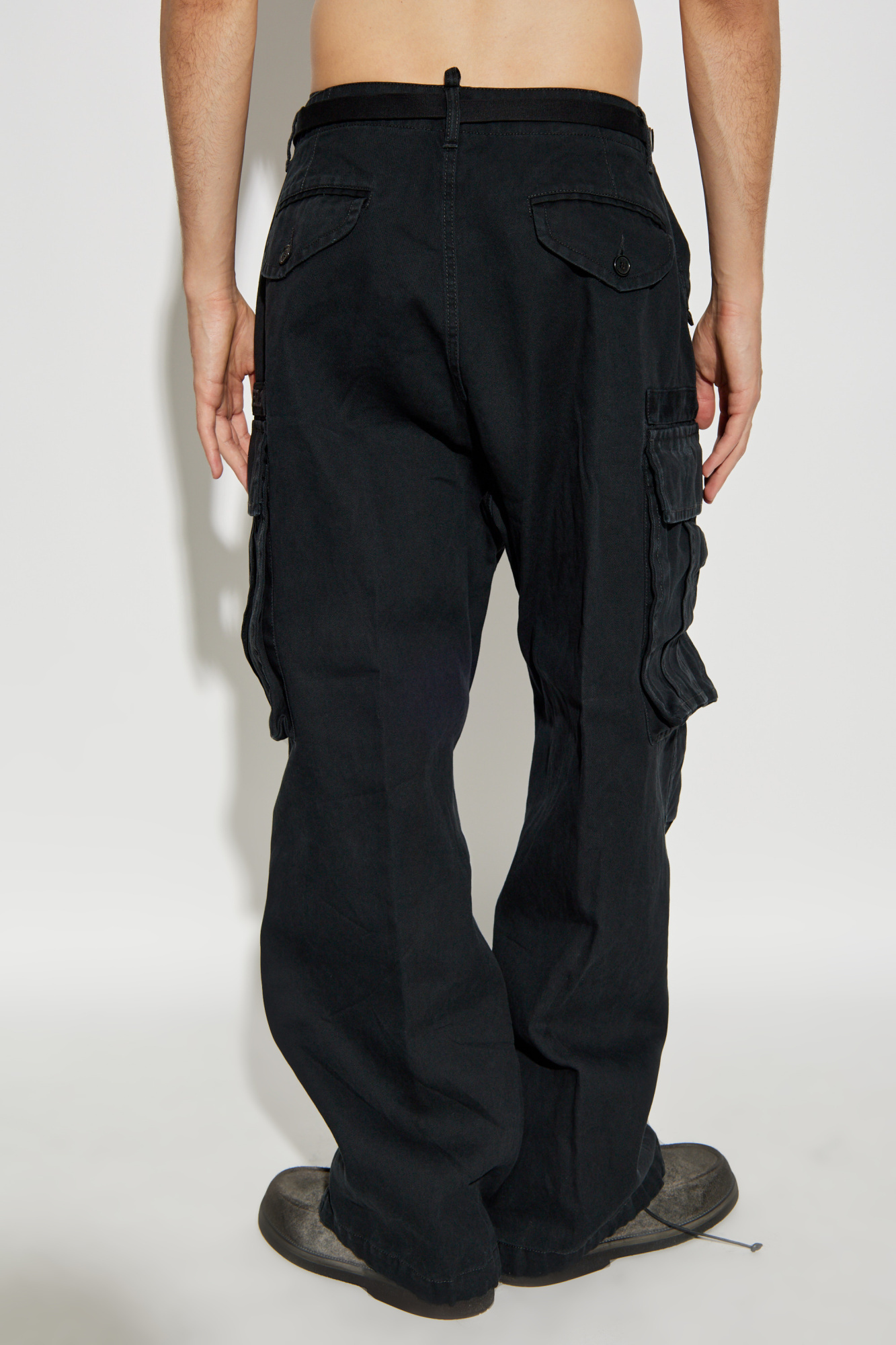 Dsquared2 Waistband Casual Pants In Black